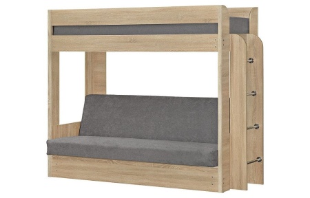 Диван-Кровать Двухъярусная Станислав с Матрасом/Разные Цвета Ш-2090 х  Г-860- х 1730 мм